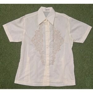 Tesoro's Manila Vintage Jusi Barong Tagalog Shirt Size L